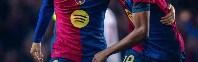 【西甲】巴萨5比1塞维利亚，莱万梅开二度，加维复出